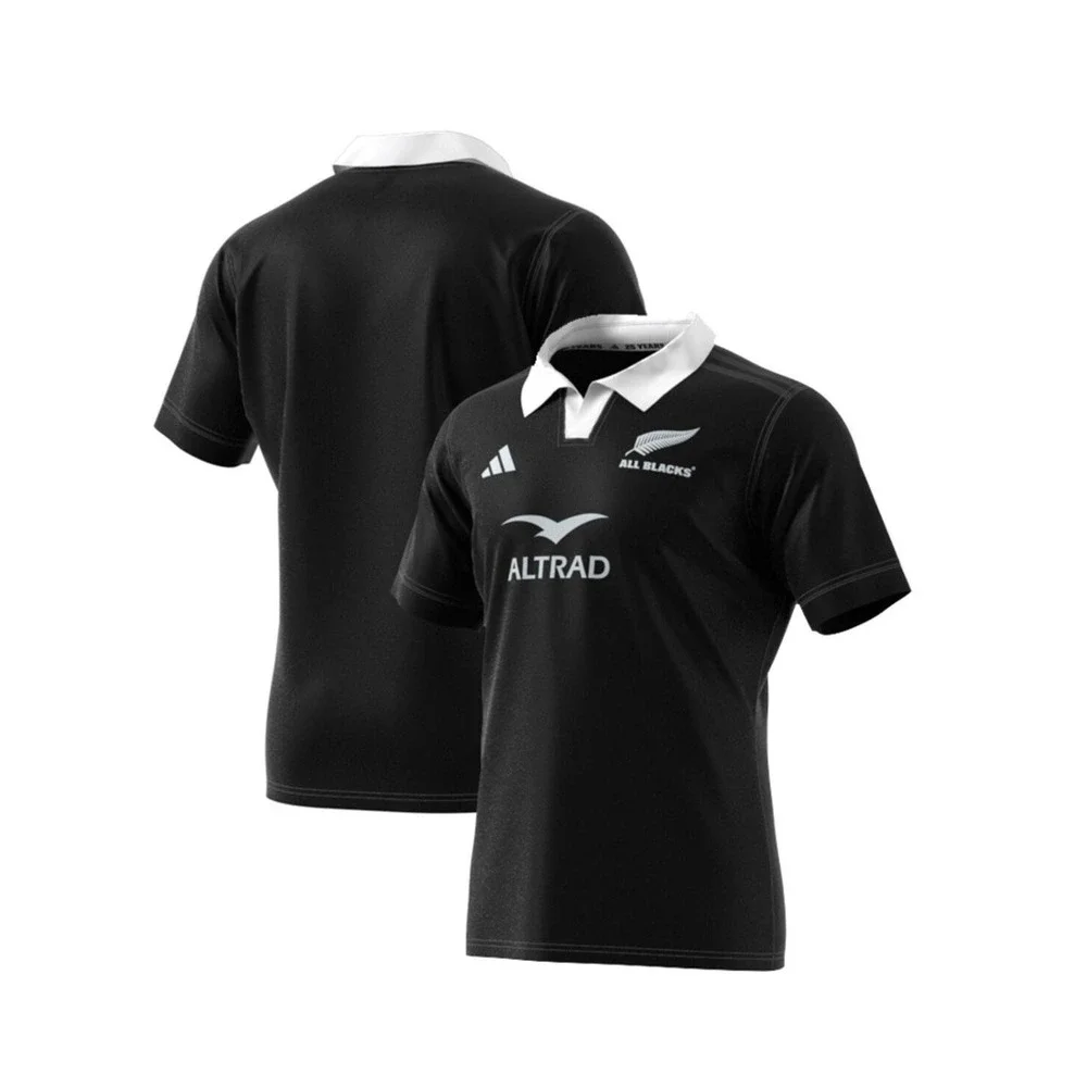 Adidas All Blacks New Zealand Black Rugby Jersey $95 size Men's Large New NWT